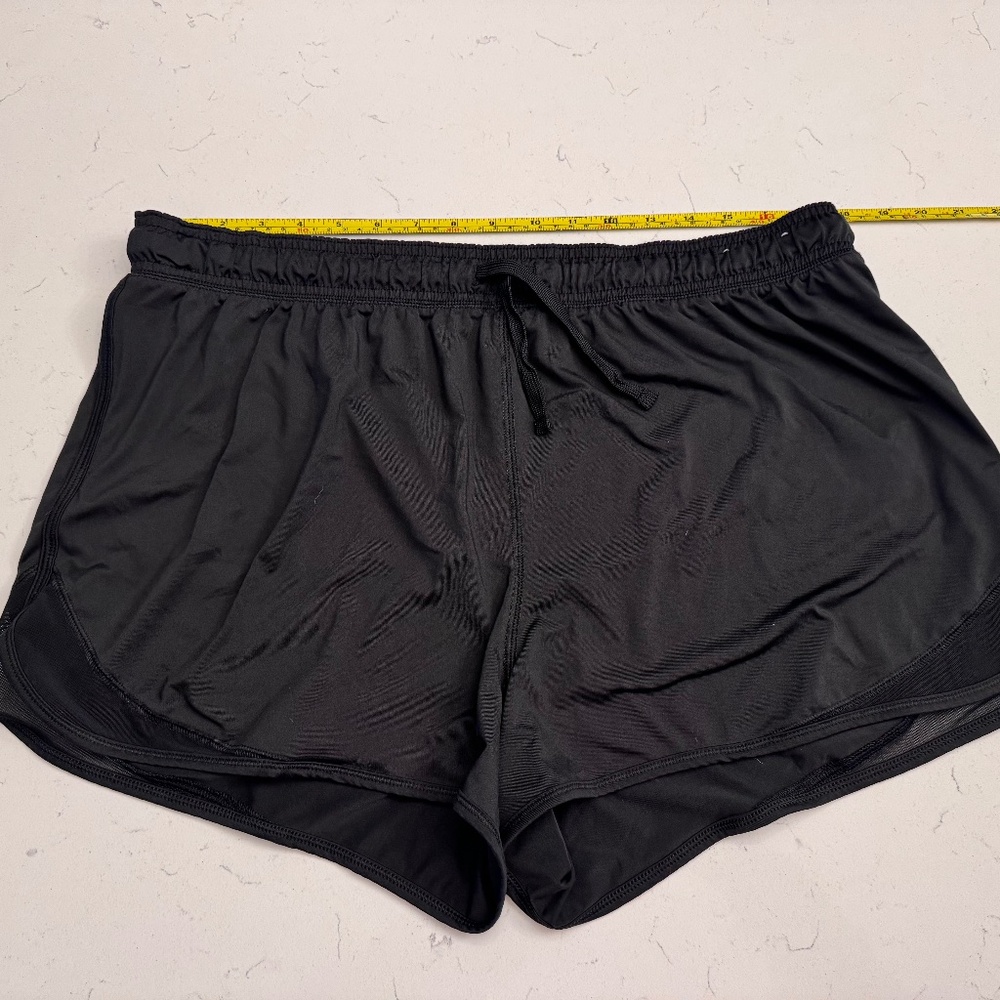 Black 1X SO Athletic Shorts Women